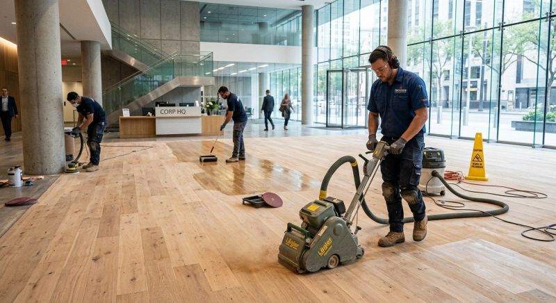 Our team working on Flooring Service projects in Mercer County, PA