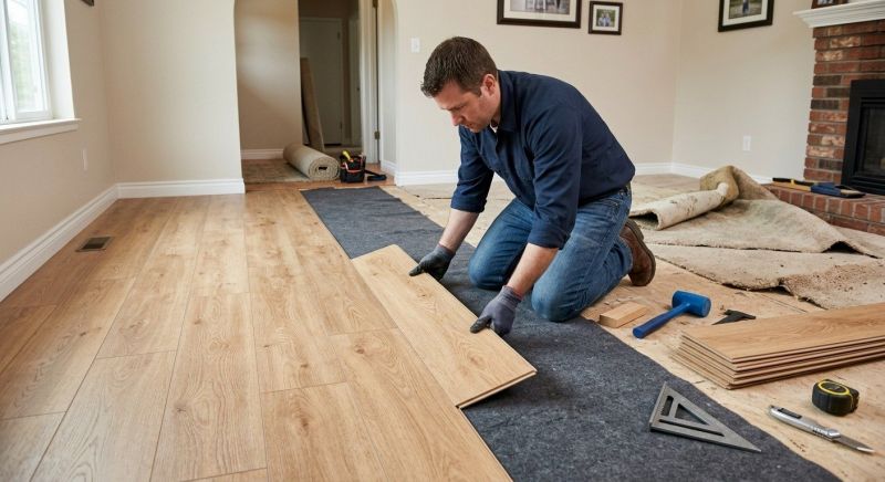 Laminate Floor Remodeling in Mercer County, PA