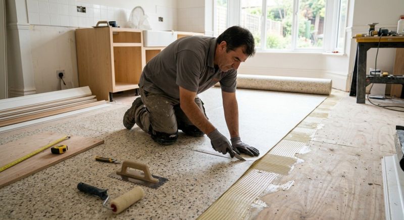 Linoleum Floor Installation in Andover, OH