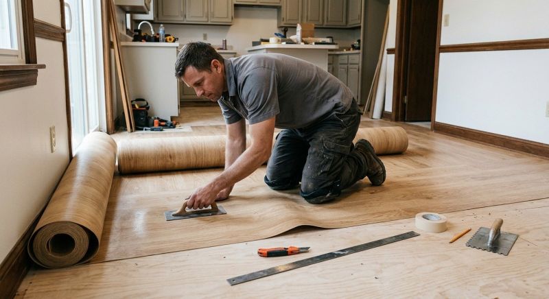 Sheet Flooring Installation in Vienna, OH